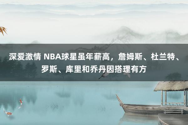 深爱激情 NBA球星虽年薪高，詹姆斯、杜兰特、罗斯、库里和乔丹因搭理有方