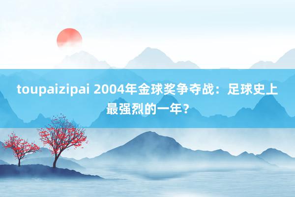 toupaizipai 2004年金球奖争夺战：足球史上最强烈的一年？