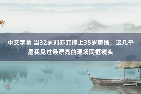 中文字幕 当32岁刘亦菲撞上35岁唐嫣，这几乎是我见过最漂亮的现场同框镜头