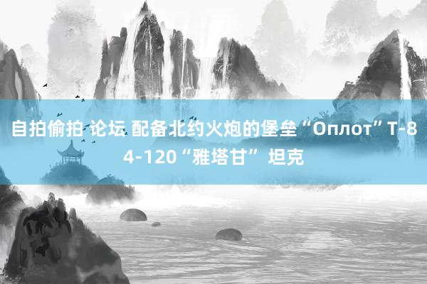 自拍偷拍 论坛 配备北约火炮的堡垒“Оплот”T-84-120“雅塔甘” 坦克